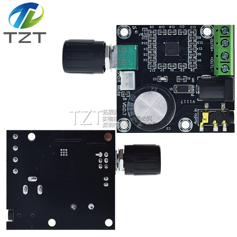 Pam8610 Dual Channel 12V Hd Power Amplifier Board Pure Digital Power Amplifier 15W*2 High Power