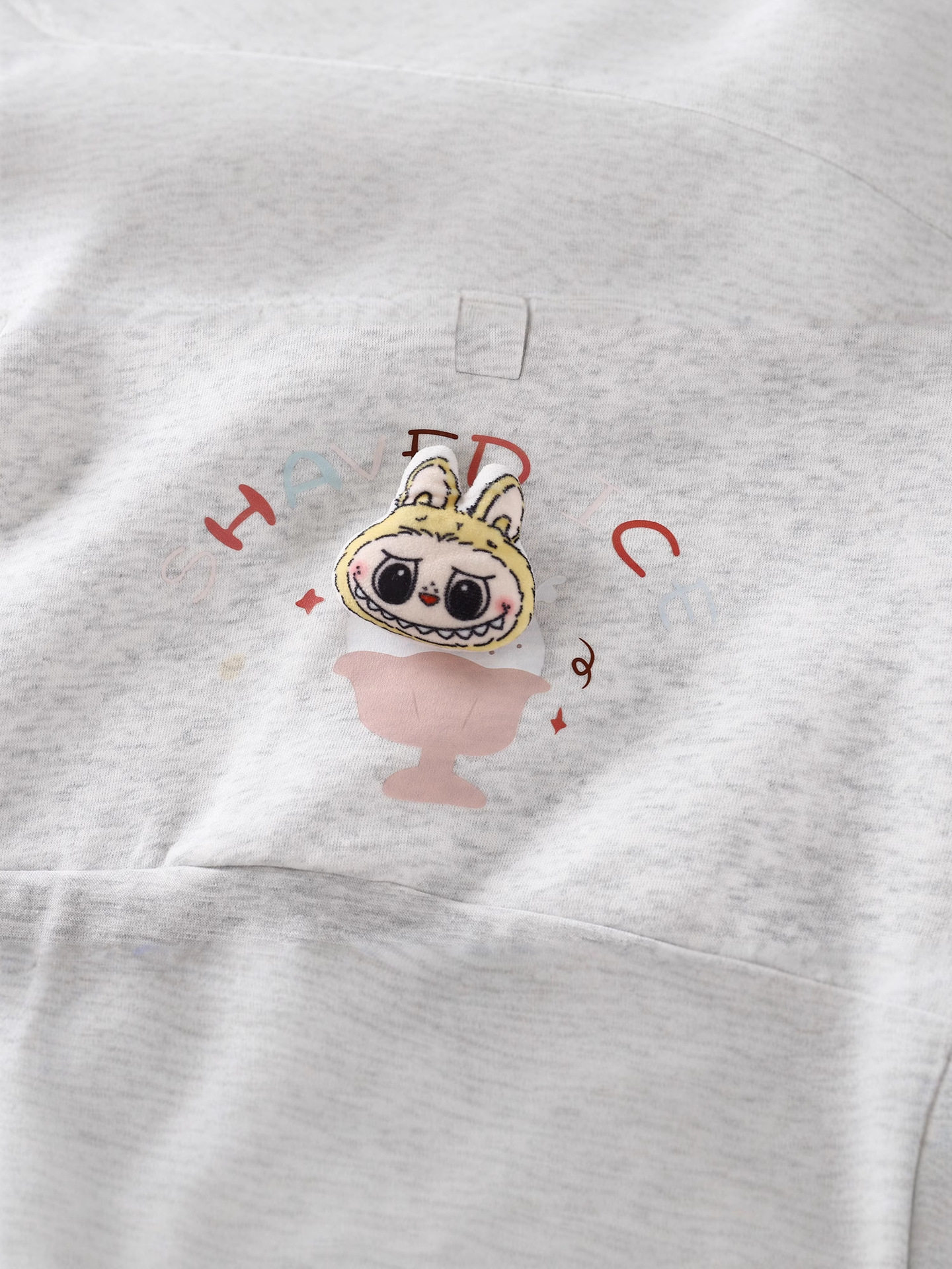 Set felpa volant cartone animato nuovo primavera neonata bambina, set sportivo colletto baby doll alla moda casual