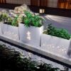 Cute Flower Box Outdoor Creative Combination Kindergarten Playground Outdoor Fence Partition Flower Trough Iron Flower Pot Planting