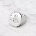 Concave saturn ring (white gold)
