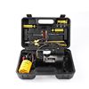 Portable car air pump toolbox suit mini tire repair tool suit 12V car tire air pump