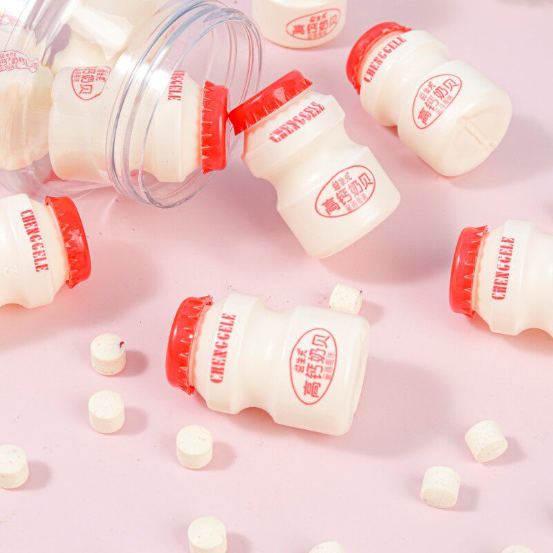 Chenggele prebiotics high calcium milk shell original flavor cranberry milk slices dry eat casual snacks canned Inner Mongolia snacks