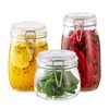 Transparent Glass Sealed Jar Food Grade Snap Lid Storage Jar Household Enzyme Jar Jam Jar Pickles Pickles Jar