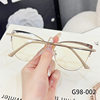 G98-002 new retro anti-blue light glasses frame Internet celebrity same fashion high-looking plain glasses big eye glasses frame