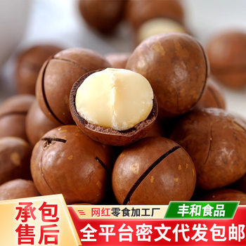 Macadamia Nut Cream Flavored Thin-Skinned Summer Nuts in Bags, Open-Shell Nuts with Thin Skin and Creamy Walnut Macadamia Nuts