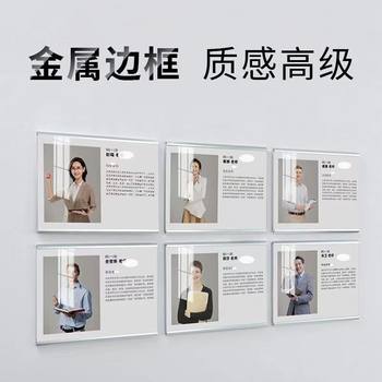 Teacher profile photo frame poster frame acrylic display board wall non-perforated teacher wall staff style display wall
