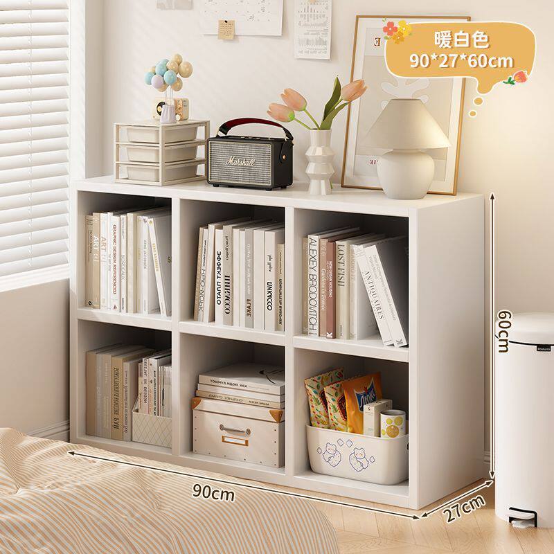 收纳柜实木生态板书柜储物柜靠墙客厅墙边隔断床边矮柜幼儿飘窗柜