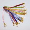 Color mobile phone lanyard lobster clasp golden rope corn braided rope short U disk doll creative gift accessories