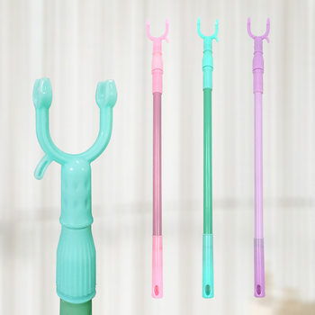 Dormitory Retractable Clothes Rod Balcony Clothes Rod Household Portable Clothes Fork Clothes Rod Clothes Rod Clothes Fork