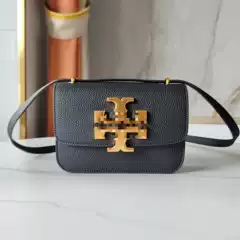 Tortyburch2025 New Small Gold Brick Small Square Bag Pebbled Retro Presbyopic Versatile One-Shoulder Crossbody Women's Bag