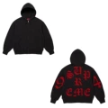 Gothic letter sweatshirt--black