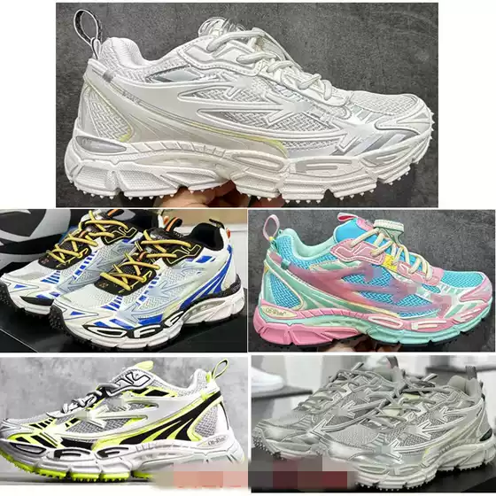 Putian Shoes Pure Original Off-White Dad Shoes Couple's Sports Shoes Thick-Soled Height-Increasing Couple's Arrow Dad Shoes
