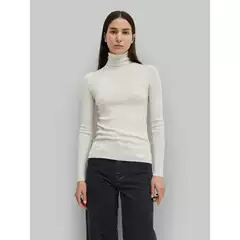 Romme Merino Wool Turtleneck Sweater Women 2025 Fall Winter New TOT Style Minimalist Slim Fit Base Layer Top