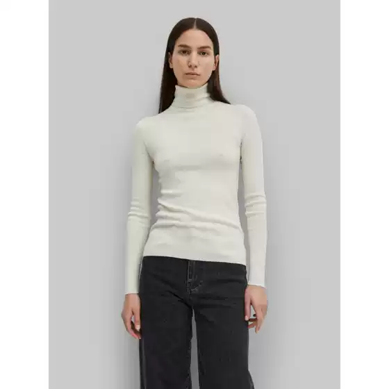 Romme Merino Wool Turtleneck Sweater Women 2025 Fall Winter New TOT Style Minimalist Slim Fit Base Layer Top
