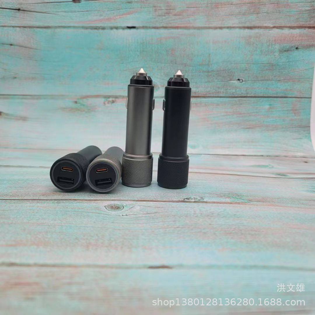 MetAl Aluminum Alloy Extended CAr ChArger 2.4A DuAl USB FAst ChArging CAr ChArger QC3.0 Super FAst ChArging