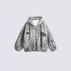 GUO WEAR waste soil wind national tide mottled old overalls coat men's and women's winter cotton-padded jacket casual all-match