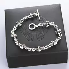 Internet Celebrity Snowy Lily Snake G-Dragon Style European and American Cross-Border Jewelry Retro Street Hip-Hop Cross Bracelet Bangle