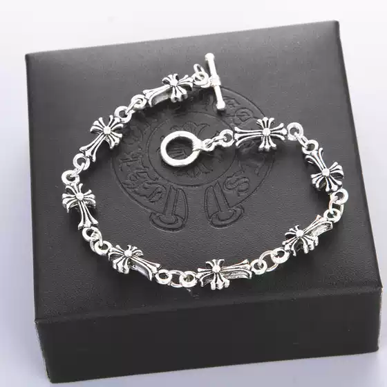 Internet Celebrity Snowy Lily Snake G-Dragon Style European and American Cross-Border Jewelry Retro Street Hip-Hop Cross Bracelet Bangle