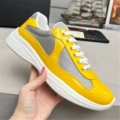Pra sneakers yellow paint gray mesh