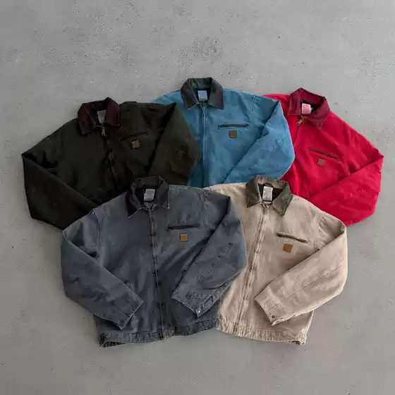 American-style Heavy J97 Retro American-style Short Detroit Jacket Work Zipper cleanfit Jacket for Men and Women