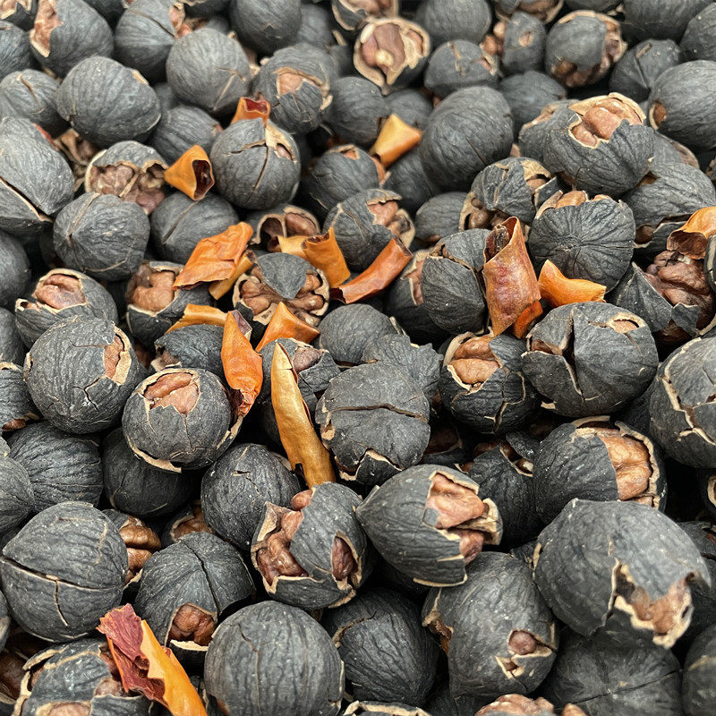 Special Easy-To-Peel Lin'An Pecans 5kg / Box Wholesale Boiled Black Seeds Five-Flavor + Spicy Small Walnuts