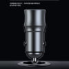 Metal 120W Super Fast Charging USB Car Charger PD35W Multi-function Car Cigarette Lighter Conversion Head Car Charger