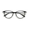 1176 Retro Ultra Light Elastic Cat's Eye Plastic Steel PPSU myopia glasses frame Women's fashionable European and American color changing glasses frame
