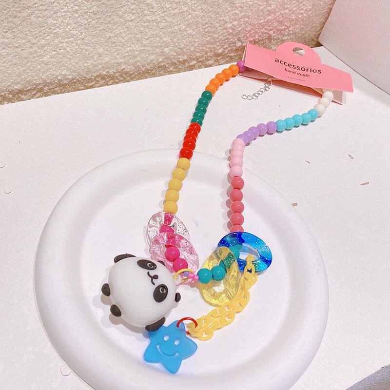 1.ぼんやりと萌えたパンダの口のチェーンはランダムです。