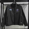 L1057 naples pad printed black waterproof windbreaker