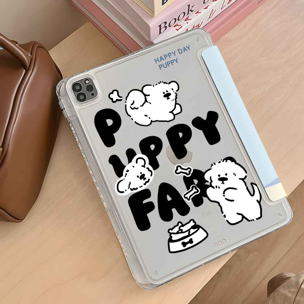Puppy Bone Ipad7/8/9 Generation A16 Tablet Pro 11inch Mini7 Protective Case Air6/5 Protective Case Anti-Fall