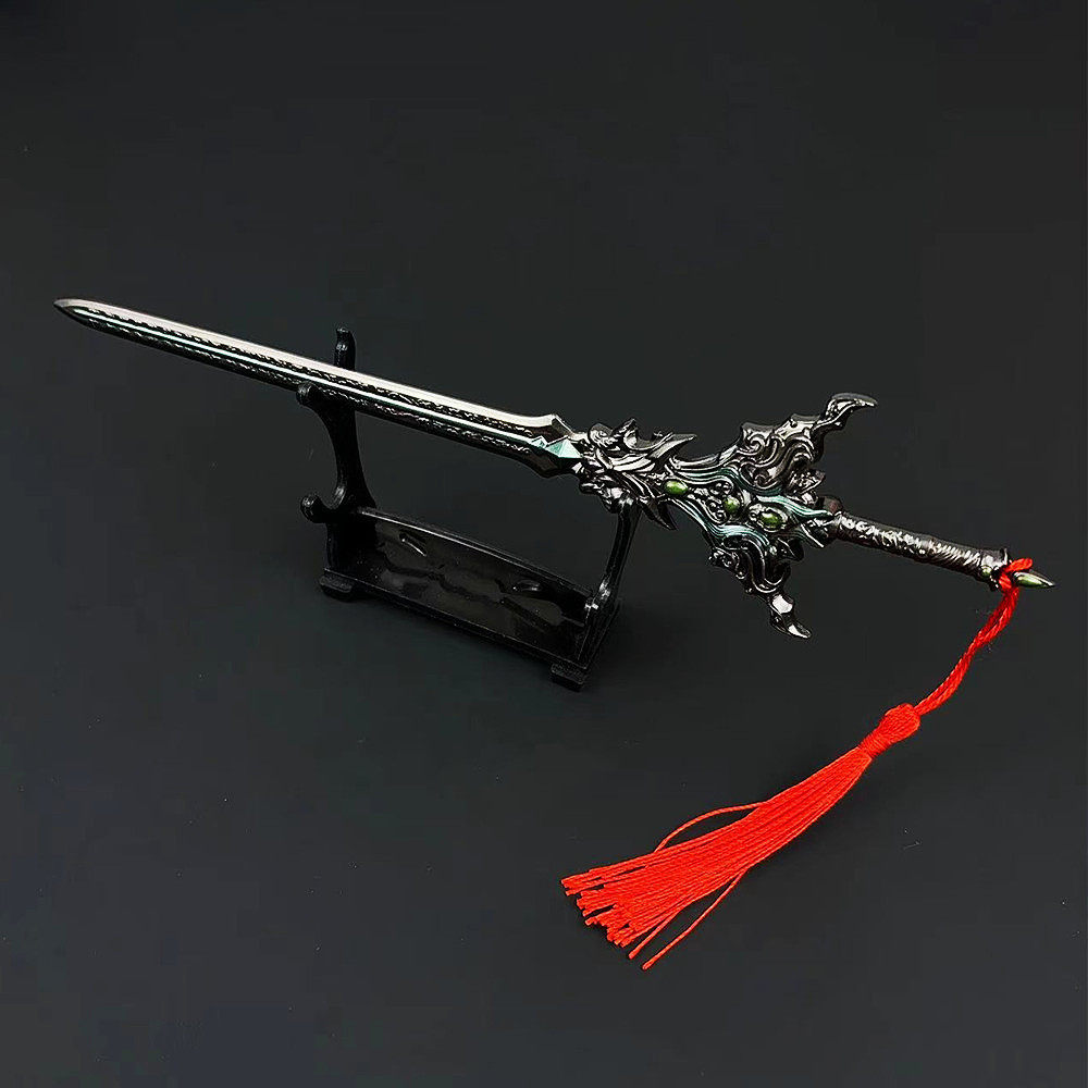Around the United States World, Shi Hao weapons reincarnation sword weapon model alloy ornaments hand props 22cm toy gift