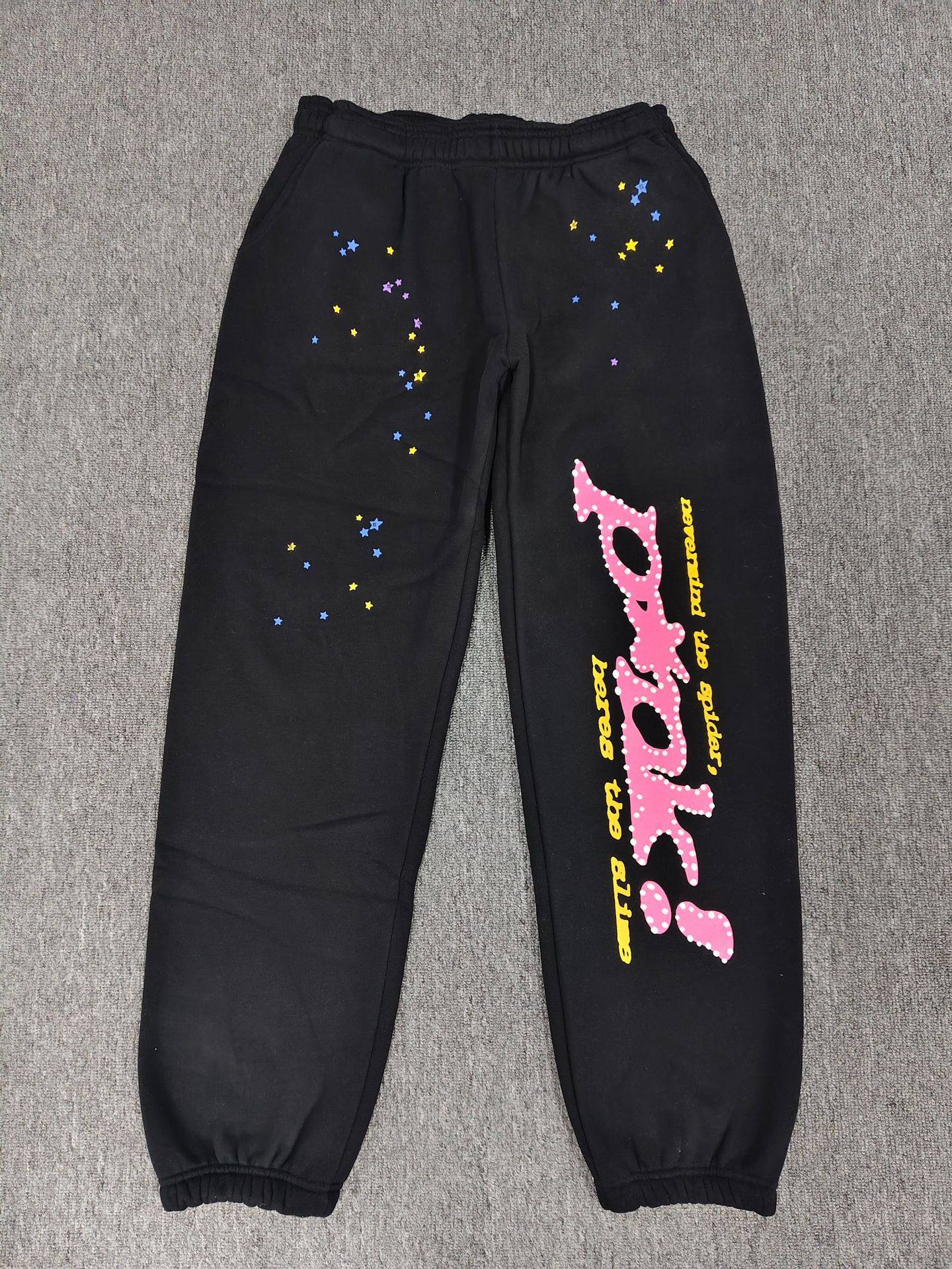 跨境爆款连帽衫555555美潮街头重磅宽松Sp5der卫衣卫裤男套装现货