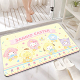 Xiaohongshu горячий стиль Sanrio коврик для пола мультяшный впитывающий коврик для ванной комнаты ковер нескользящий милый коврик для ванной комнаты