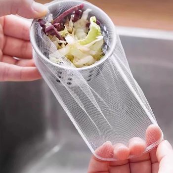 Kitchen Sink Filter Net for Draining Water, Washing Dishes, and Preventing Clogs in the Drain, Disposable Garbage Catcher
