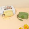 Factory direct foreign trade coin purse new solid color gift three pull anti-water nylon foreign trade coin purse wholesale