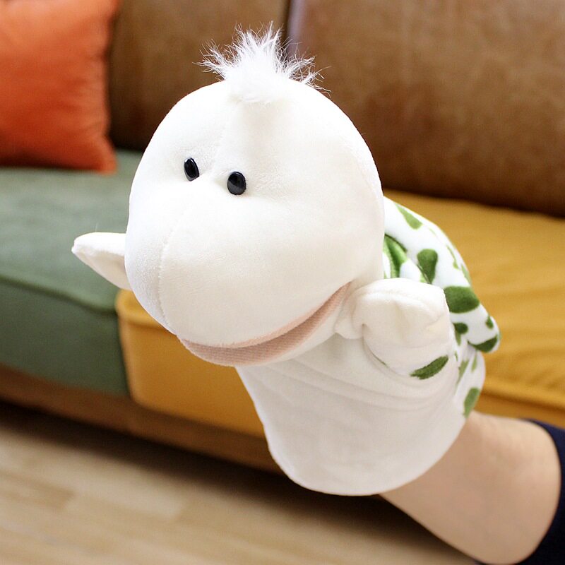 可张嘴卡通动物毛绒手偶亲子玩具嘴巴能动 多种款式 跨境现货混批