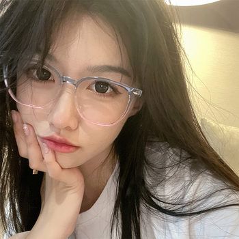 TR8921 Large Frame Small Glasses Frame for Male and Female Students Elegant and Comfortable Girls' Anti-Blue Light Mobile Phone Glasses Frame