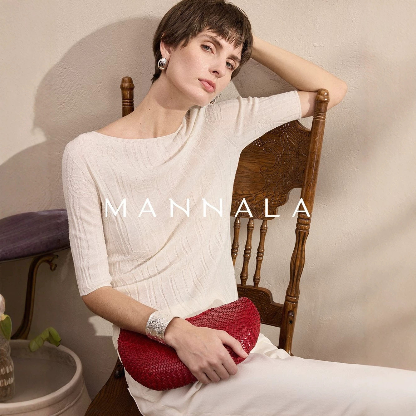 Hong Kong Mi Clothing/"Camellia" Couture Rose Jacquard Seaml...