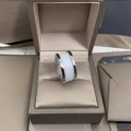 Three rings white gold ceramic