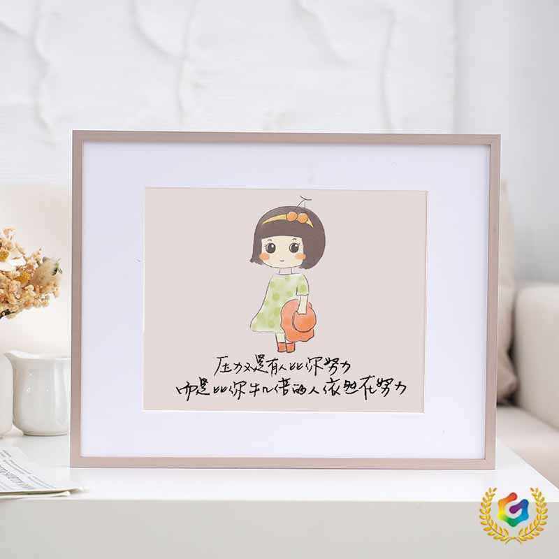 ✅ Thin Edge Electroplated Aluminum Alloy Photo Frame Puzzle Frame 16inch 24inch Large Picture Frame Wall Hanging Elevator Poster Mounting Frame