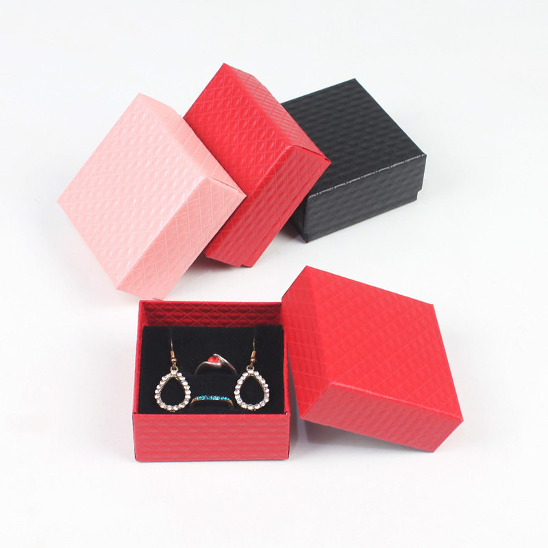 Jewelry Packaging Box Set Black Gift Small Box Pendant Bracelet Necklace Earrings Ring Jewelry Box