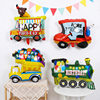 [Hengyue] Cartoon Vehicle Car Aluminum Foil Ball Children's Car Birthday Party Decoration Train Aluminum Film Balloon