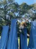 Blue Milk Silk Stretch Fabric Wedding Curtain Curtain Arch Hotel Stage Korean Ceiling Curtain Decorative Gauze Curtain