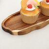 Spot Creative Solid Wood Tray Coffee Snack Cake Display Tray Creative Cloud Shape Household Solid Wood Tray