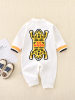 Baby Spring and Autumn Pure Cotton Jumpsuit Newborn Baby Tiger Head Romper 100-Day Birthday Long-Sleeve Crawling Suit Infant Toddler
