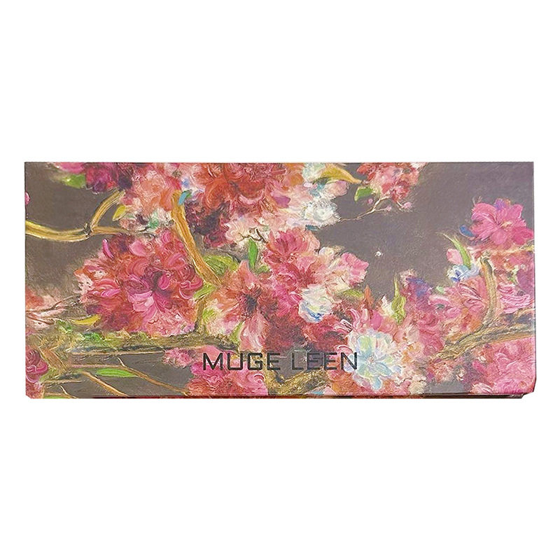 New 12 Color Begonia Flower Oil Painting Wind Pink Brown Eyeshades Matte Pearlescent Fine Flash Earth Color Low Saturation Eyeshades Plate