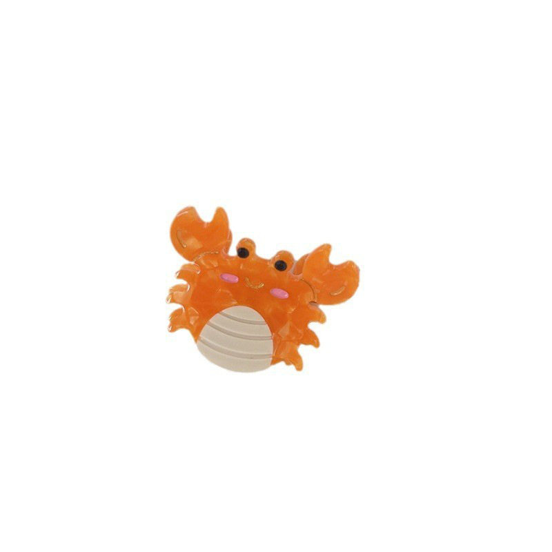 Cute Ocean Small size acetate grip small exquisite whale seahorse starfish crab hair grip side bangs hairpin