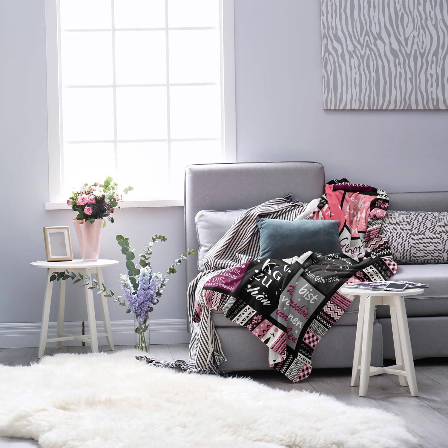 Jat Dropshipping Birthday Gifts for Ladies, Blankets for Mom, Girls, Wives, Sisters, Girlfriends, and Colleagues