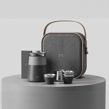 Unique Private Model New Outdoor Kung Fu Tea Set 316 Double-Layer Stainless Steel Insulated Portable Outdoor Tea Set Tumbler