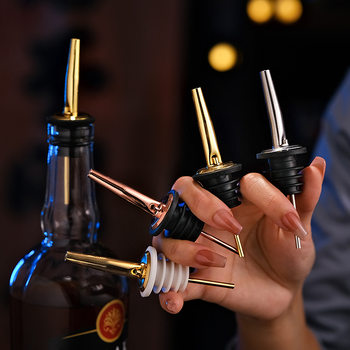 Barista Spout Stainless Steel Controllable Flow Wine Pourer Red Wine Spout Oil Bottle Wine Stopper Cocktail Stopper Wine Bottle Spout